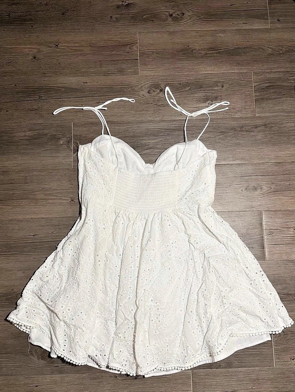H&M White Mini Dress Size XL